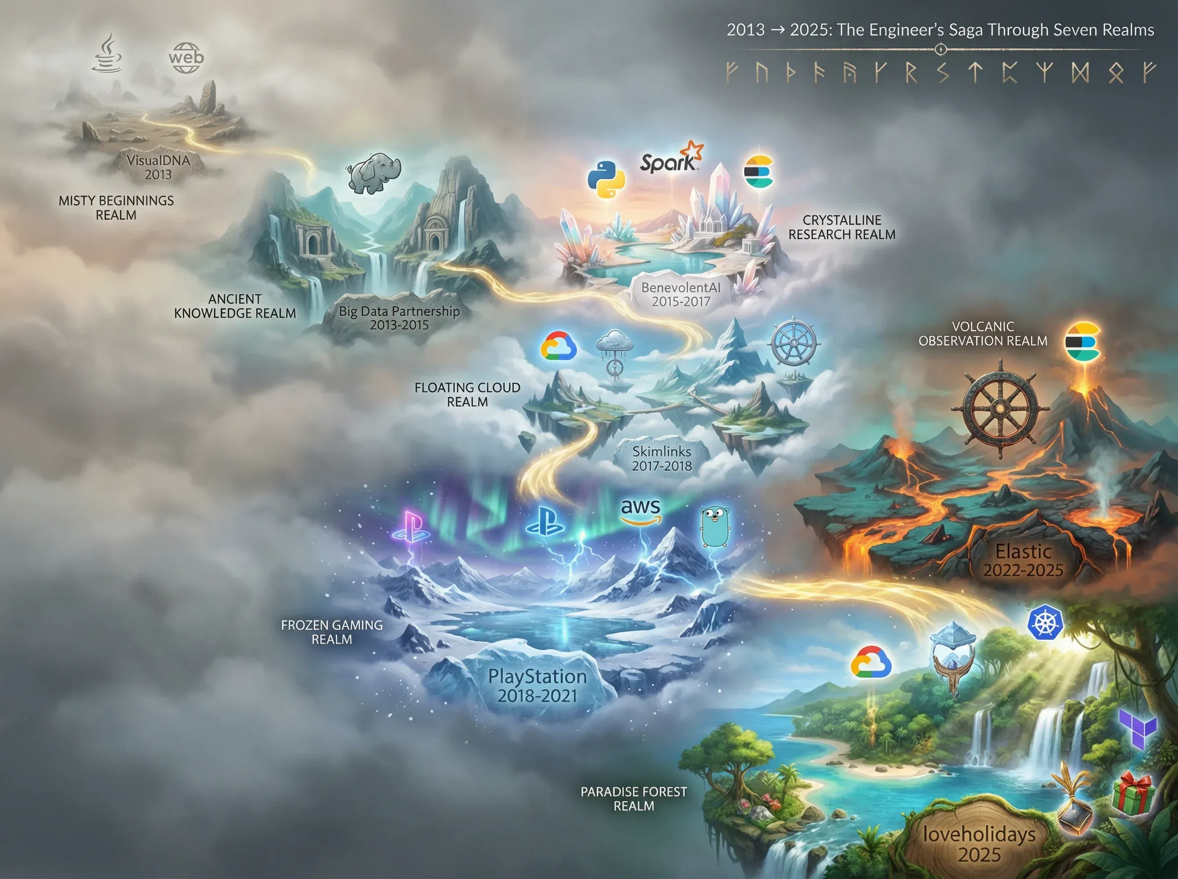 Career path visualization - God of War intermediate